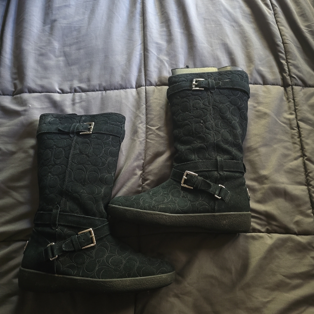 Coach Black Winter & Rain Boots